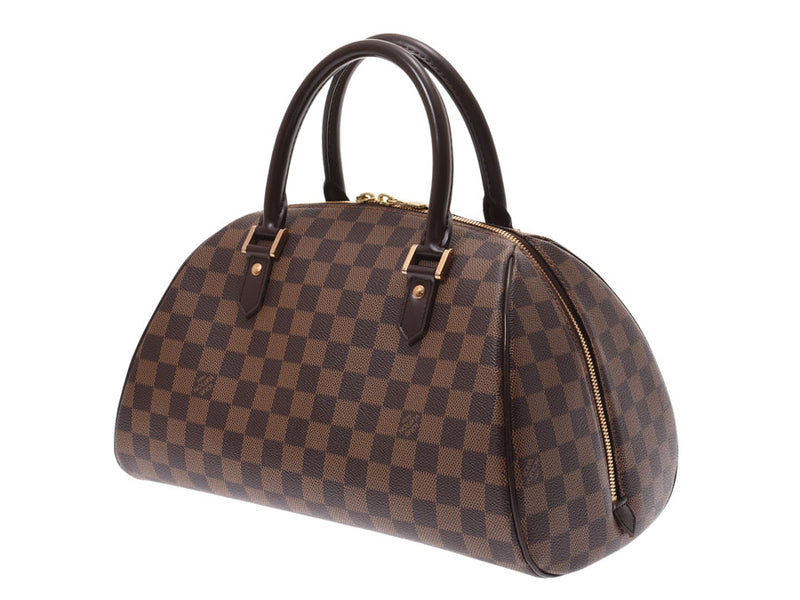 Authentic Louis Vuitton damier Ribera mm Boston hand bag purse