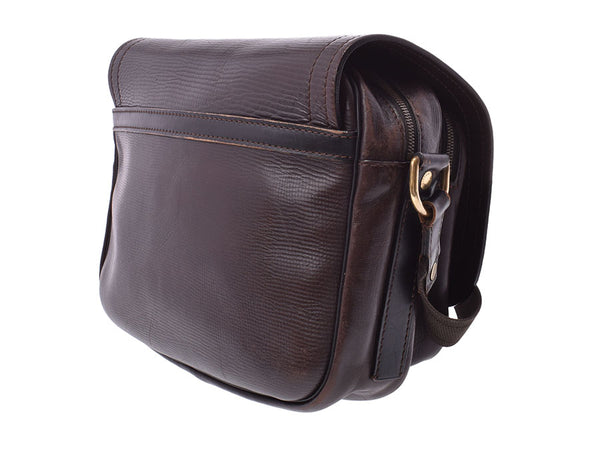 Louis Vuitton Utah Reporter Cafe M92072 Men's Shoulder Bag Genuine Leather B-Rank LOUIS VUITTON Used Ginzo