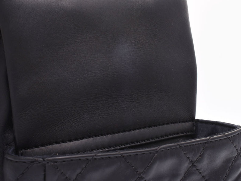 Chanel Matrackse Chain Bag Pack Black SV Metal Fittings Ladies Lambskin Rucks A Rank CHANEL Used Ginzo