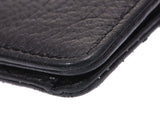 Chanel Chain Long Wallet Black SV Hardware Ladies Calf B Rank CHANEL Used Ginzo