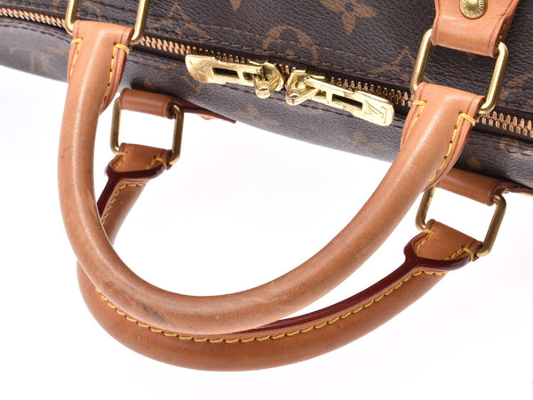 Louis Vuitton Monogram Speedy Band Liere 35 Brown M40392 Men's Women's Genuine Leather Leather 2WAY Handbag B Rank LOUIS VUITTON Used Ginzo