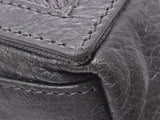 Balenciaga Navy Hippo XS Gray Ladies Leather/Canvas 2WAY Handbag AB Rank BALENCIAGA Used Ginzo