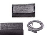 Balenciaga Navy Hippo XS Gray Ladies Leather/Canvas 2WAY Handbag AB Rank BALENCIAGA Used Ginzo