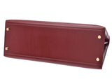 爱马仕爱马仕凯利32外缝Rouge脂灰x金配件f f加盖(大约2002年)妇女盒围巾2way袋使用