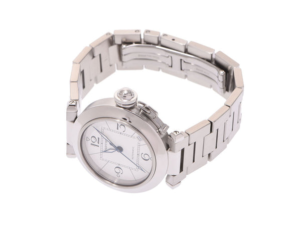 Cartier Pasha White Dial New Men's Ladies SS Automatic Watch A Rank CARTIER Used Ginzo