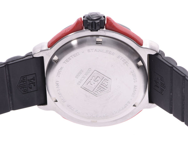 1 タグホイヤーフォーミュラ red clockface WAC1113-0 men SS/ rubber quartz clock AB rank TAG Heuer used silver storehouse