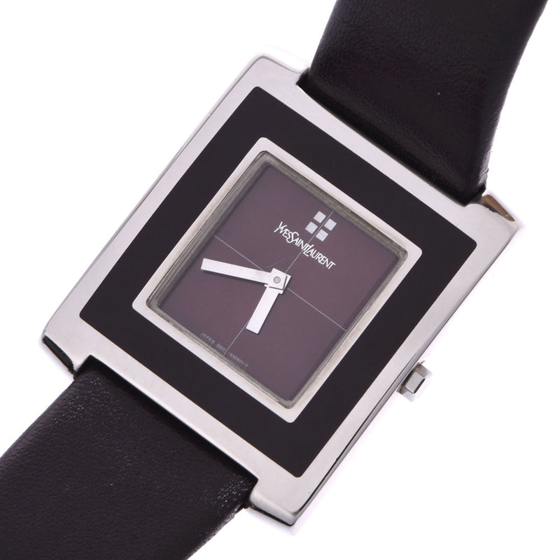 約30cm腕周り【美品】Yves Saint Laurent  腕時計 ブラック メンズ