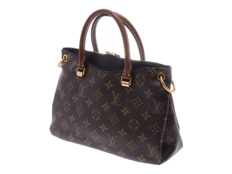 路易威登单色帕拉斯 BB 黑色 M42960 女士真皮 2WAY 手袋 AB 排名 LOUIS VUITTON 表带 二手银藏