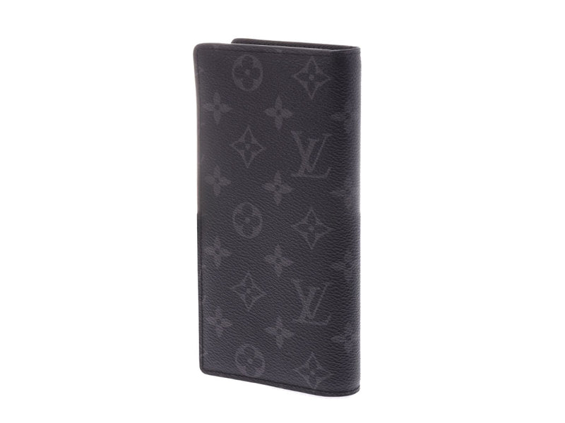 LOUIS VUITTON MONOGRAM ECLIPSE FRAGMENT BRAZZA WALLET