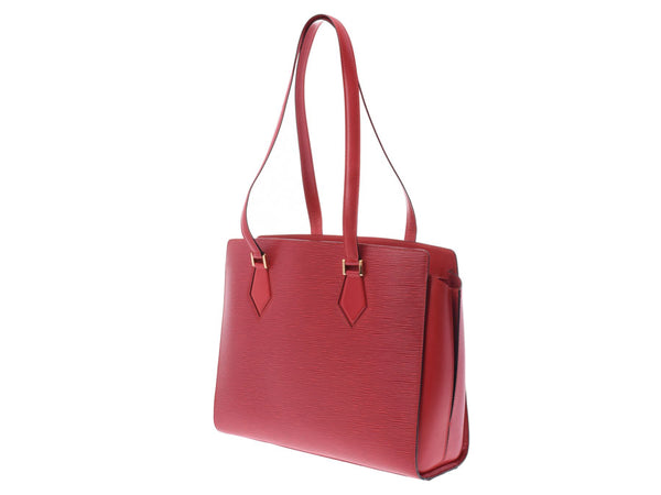 Louis Vuitton, Epi Dublex, Red M52427 Ladies, leather shoulder bag B Rank LOUIS VUIS VUITTON, used in silver.