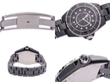 Chanel J12 38mm Black Dial H1626 Mens Black Ceramic 12P Diamond Automatic Watch A Rank CHANEL Gala Used Ginzo