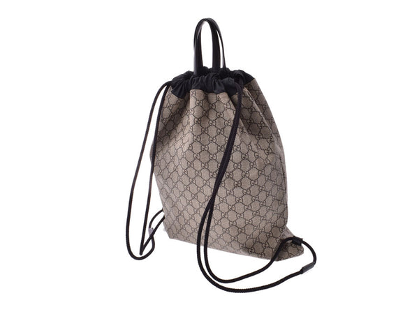 Gucci angry cat print backpack Gray women's GG Supreme backpack A-rank Gucci used silver stock
