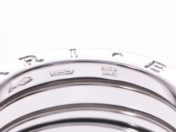 宝格丽 B-ZERO 戒指尺寸 S #56 女士男士 WG 9.5g 戒指 A 级美容 BVLGARI 二手银藏