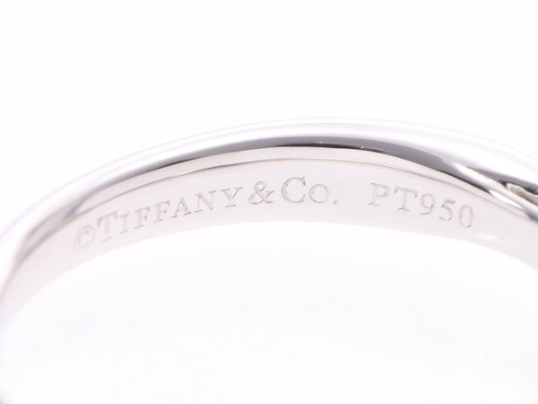 Tiffany 1 grain dialing #7.5 Ladies PT950 Diamond 0.18ct I-VS1-3EX-N 2.9g Ring A Rank Beauty TIFFANY & CO Box Appraisal, used silver warehouse