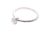 Tiffany 1 grain diamond ring #11 Ladies PT950 diamond 0.31ct I-SI1-3EX 3.5g Ring A rank Good Condition TIFFANY & CO Box Appraisal Used Ginzo
