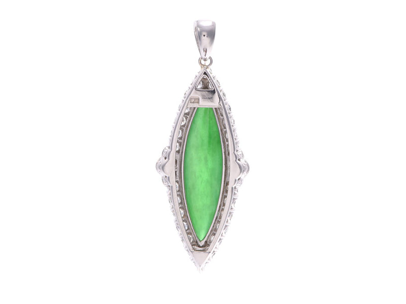 Other jade diamond Lady's Pm (platinum) pendant top A ranks used silver storehouse