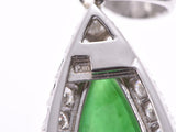 Other jade diamond Lady's Pm (platinum) pendant top A ranks used silver storehouse