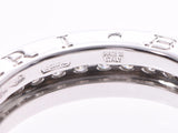ブルガリ B-ZEROリング サイズXS #48 レディース WG ダイヤ 5.3g 指輪 Aランク 美品 BVLGARI 箱 中古 銀蔵