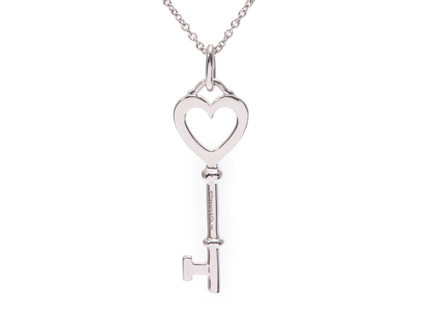 蒂芙尼（Tiffany）心形钥匙迷你女士项链WG钻石3.0g A级品相良好TIFFANY＆CO二手Ginzo