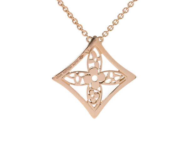 Louis Vuitton pandante monogram cashew Etoile necklace women'S YG 11.9 g A-Rank beauty LOUIS VUITTON pre-owned silver