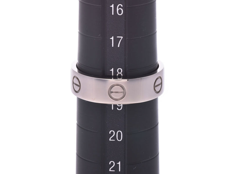 カルティエ ラブリング #59 メンズ レディース WG 8.5g 指輪 Aランク 美品 CARTIER 中古 銀蔵
