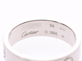 カルティエ ラブリング #56 メンズ レディース WG 7.7g 指輪 Aランク 美品 CARTIER 中古 銀蔵