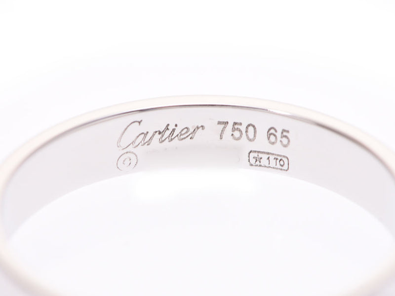 CARTIER カルティエ ミニラブリング #65 24号 ユニセックス K18WG リング・指輪 Aランク 中古 銀蔵