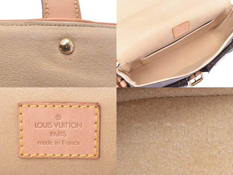Louis Vuitton Monogram Hudson PM brown m40027 ladies' Leather One Shoulder Bag