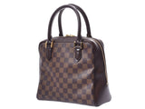 路易威登Damier Brera Brown N51150女士真皮手提包AB Rank：LOUIS VUITTON二手的Ginzo