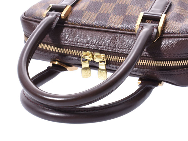 ルイヴィトンダミエブレラブラウン N51150 Lady's real leather handbag AB rank LOUIS VUITTON used silver storehouse