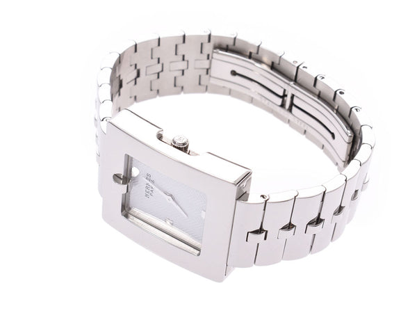 Hermes Belt Watch White Dial BE1.210 Ladies Men's SS Quartz Watch A Rank HERMES Used Ginzo