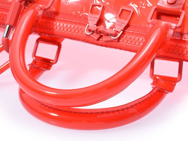Louis Vuitton Keepolbandriere 50 Virgil Red Clear M53274 Men's Women's PVC Boston Bag Unused Beauty LOUIS VUITTON Strap With Used Ginzo
