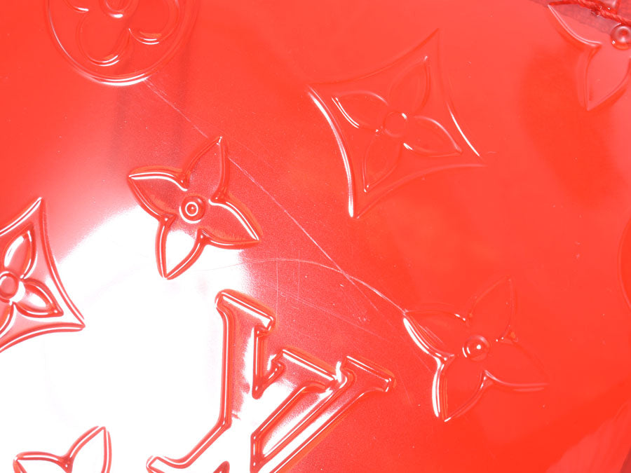 ルイヴィトン キーポルバンドリエール50 ヴァージル 赤 クリア M53274