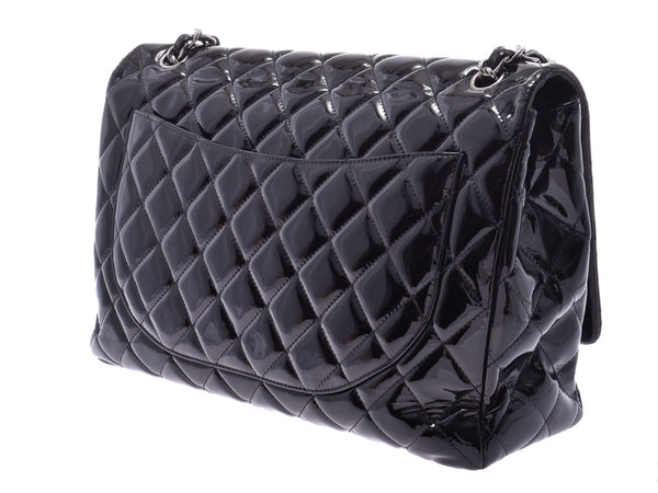 Chanel Matrasse Chain Shoulder Bag Single Black SV Hardware Ladies Enamel AB Rank CHANEL Gala Used Ginzo
