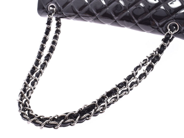 Chanel Matrasse Chain Shoulder Bag Single Black SV Hardware Ladies Enamel AB Rank CHANEL Gala Used Ginzo