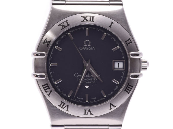 OMEGA Omega Constellation 1502.40 Unisex SS watch automatic winding black dial A rank used Ginzo