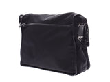 Prada Shoulder Bag Black V165 Men's Women's Nylon AB Rank PRADA Gala Used Ginzo