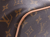 路易威登会标巴勒莫PM棕色M40145妇女的真皮2way袋新路易威登表带用银