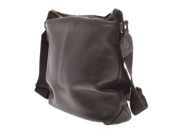Louis Vuitton Monogram Utah Shawnee MM Brown M93453 Men's Genuine Leather Shoulder Bag B Rank LOUIS VUITTON Used Ginzo