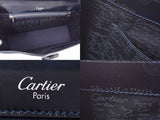 CARTIER Kartier Happy Birthday's dark blue Ladies, enamel handbags, B-rank used silver,