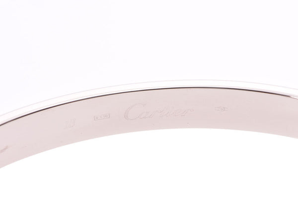 Cartier Love Bracelet #18 Ladies Men WG 36.2g A Rank CARTIER Inner Box Gala Used Ginzo