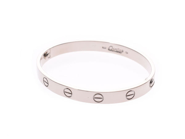 29.8 g of Cartier love bracelet #16 Lady's men WG A rank beauty product CARTIER used silver storehouse