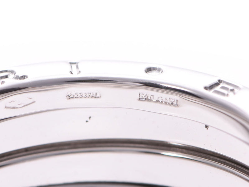 ブルガリ B-ZEROリング サイズS #60 メンズ レディース WG 9.5g 指輪 Aランク 美品 BVLGARI 箱 中古 銀蔵
