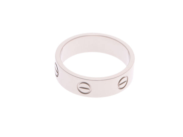 卡地亚的爱的戒指#57女士WG8.1g环一等级的美丽卡地使用银珠宝