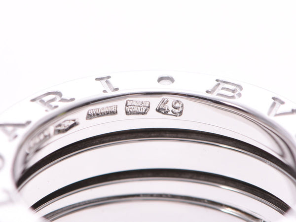 宝格丽 B-ZERO 戒指尺寸 S #49 女士 WG 10.1g 戒指 A 级美容 BVLGARI 二手银藏