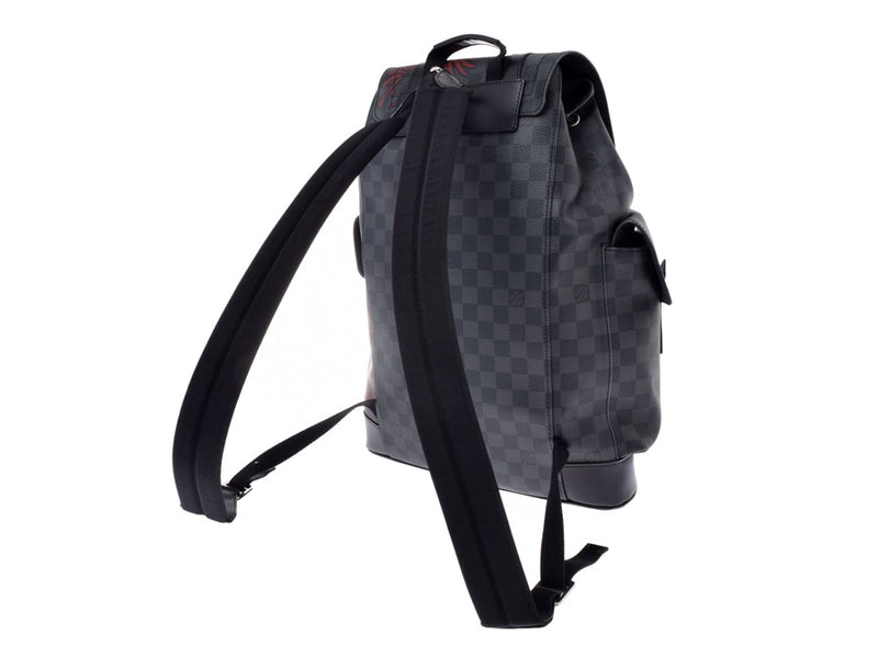 Louis Vuitton Graphit Christopher PM Christopher Nes Black N41709 Men's  Genuine Leather Daypack Rucks Area Louis Vuitton Used Ginzo – 銀蔵オンライン