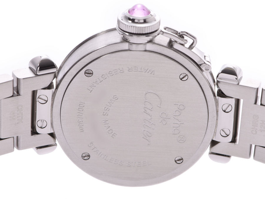 【箱付】 カルティエ ミスパシャ ピンク文字盤 稼働品 クォーツ ラグジュアリー 箱付】 カルティエ ミスパシャ ピンク文字盤 稼働品 クォーツ