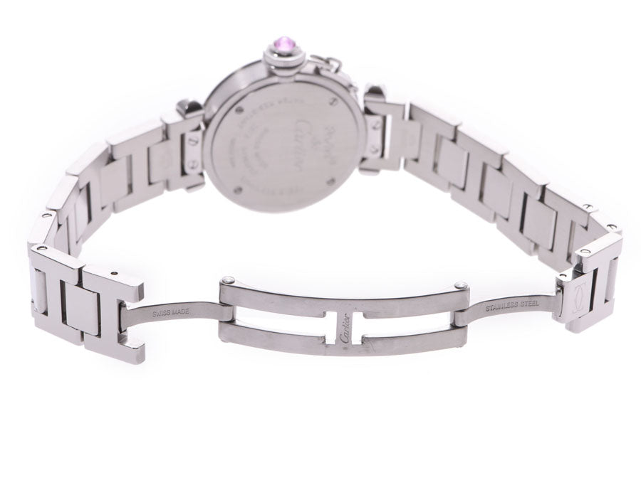 カルティエ ミスパシャ ピンク文字盤 レディース SS クオーツ