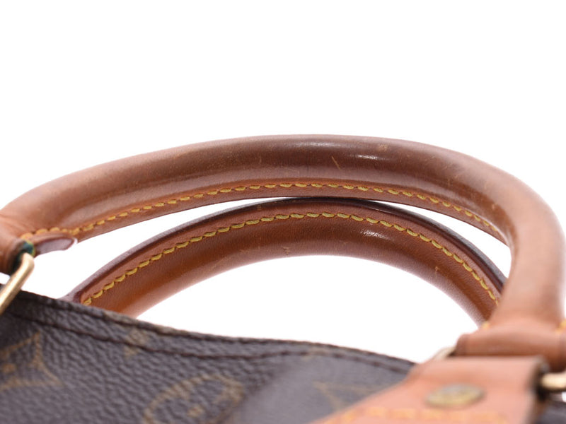 Louis Vuitton monogram Speedy 30 Brown M41526 women's genuine leather handbag B rank LOUIS VUITTON used silver
