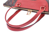 Louis Vuitton Monogram Estrela Red Brown M51193 Women's Genuine Leather 2WAY Bag AB Rank Strap with LOUIS VUITTON Used Ginzo